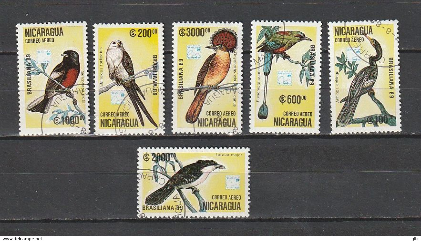 NICARAGUA  1989 N° YVERT ET TELLIER POSTE AERIENNE N° 1286/1292 ° - Nicaragua