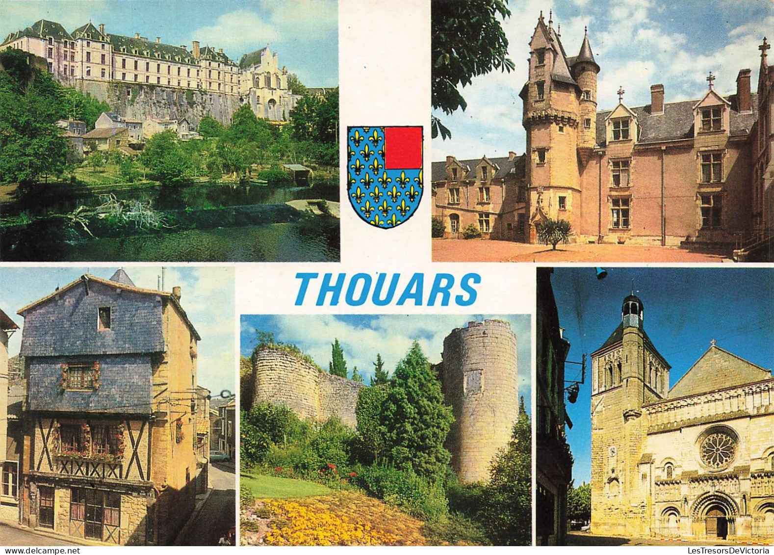 FRANCE - Thouars - Châteaux - Eglise - Colorisé - Carte Postale - Thouars