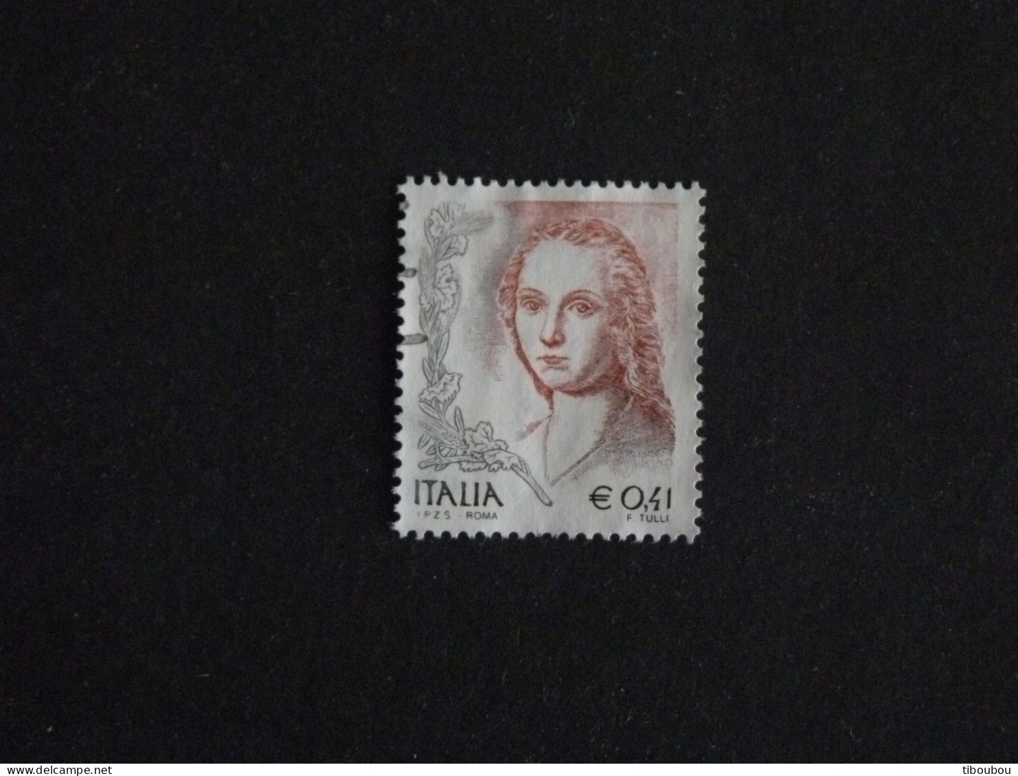 ITALIE ITALIA YT 2537 OBLITERE - DAME A LA LICORNE DE RAFFAELO SANZIO - 2001-10: Gebraucht