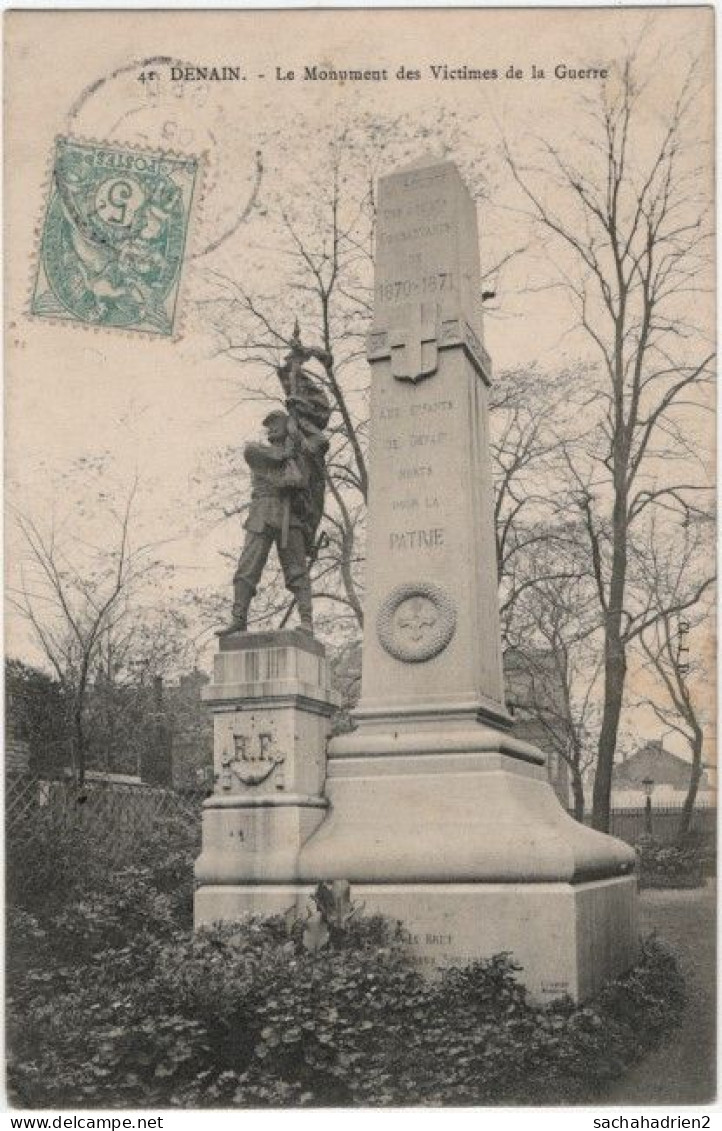 59. DENAIN. Le Monument Des Victimes De La Guerre. 41 - Denain