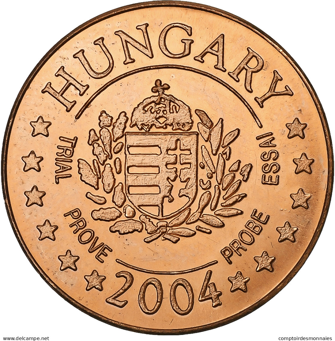 Hongrie, 5 Euro Cent, 2004, Cuivre, SPL+ - Essais Privés / Non-officiels
