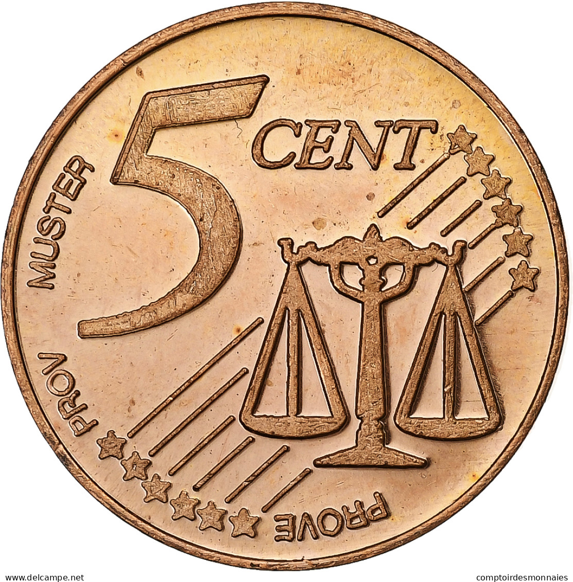 Hongrie, 5 Euro Cent, 2004, Cuivre, SPL+ - Essais Privés / Non-officiels