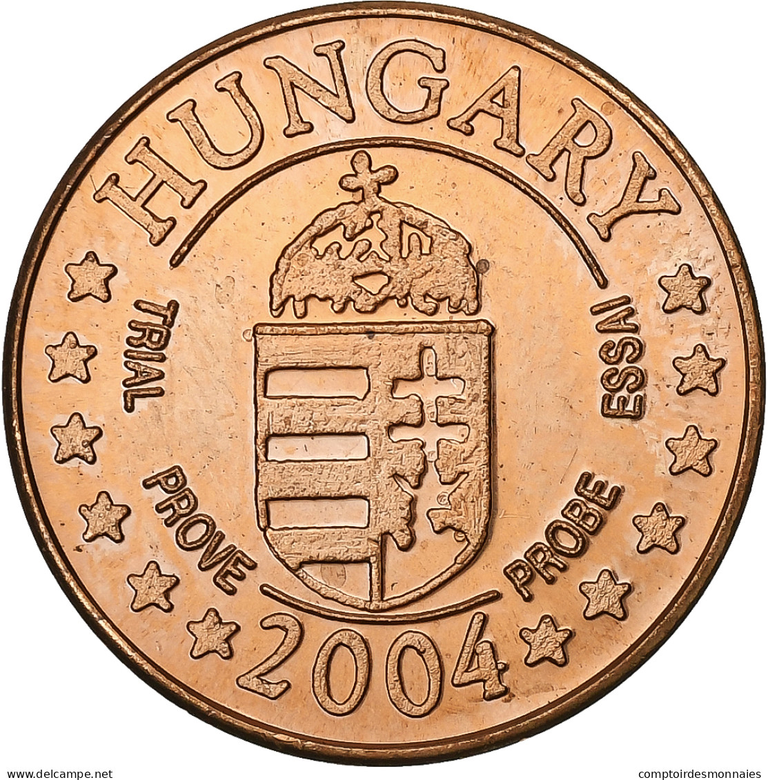 Hongrie, 2 Euro Cent, 2004, Cuivre, SPL+ - Privatentwürfe