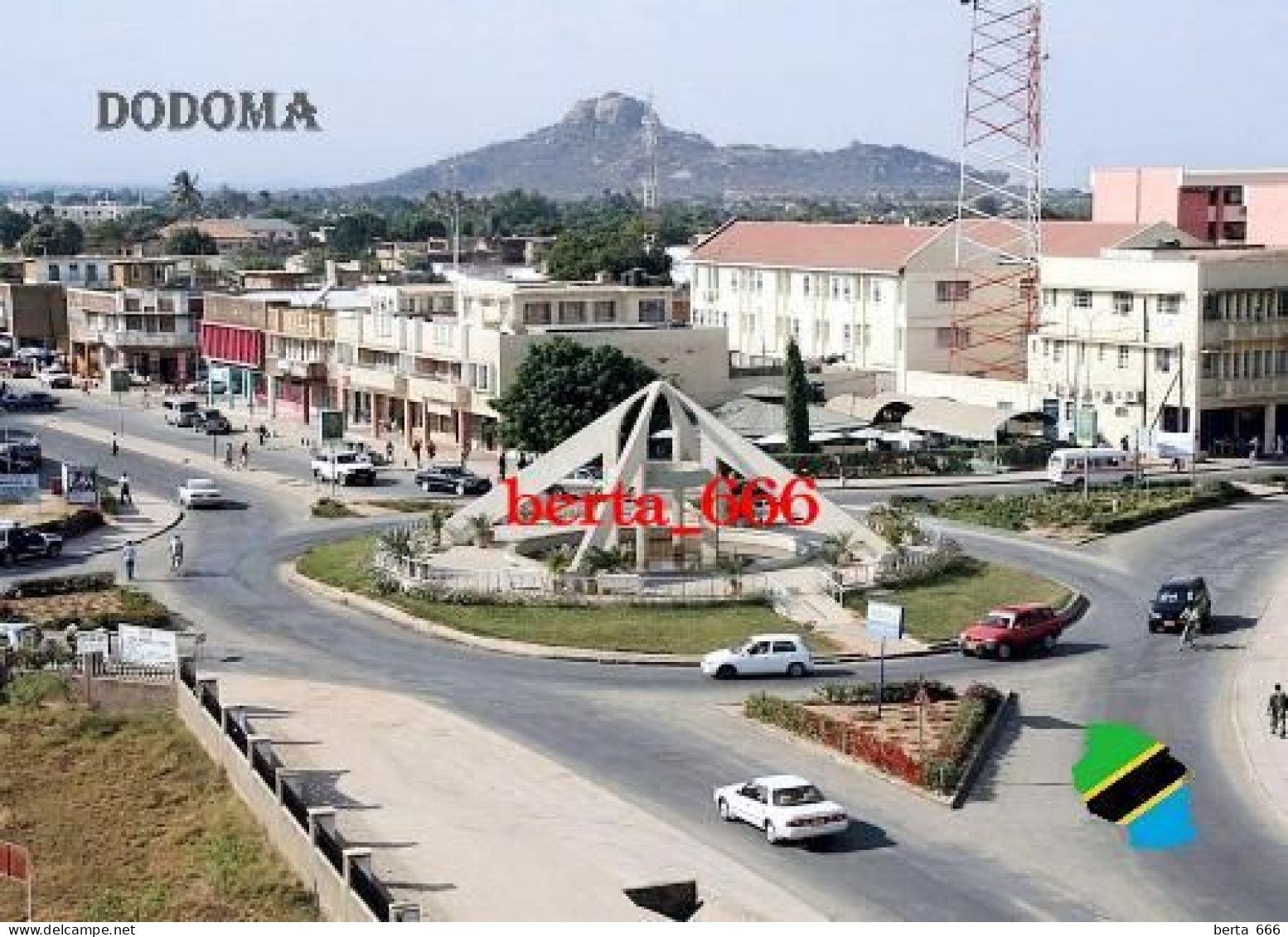 Tanzania Dodoma Roundabout New Postcard - Tanzanía