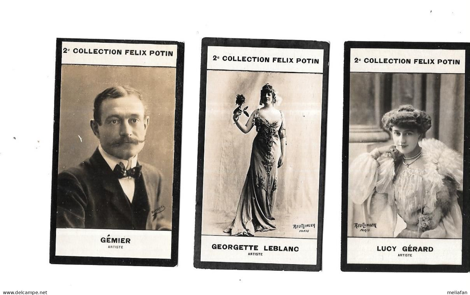 CP31 - CHROMOS FELIX POTIN 2ème COLLECTION - GEORGETTE LEBLANC - LUCY GERARD - GEMIER - Félix Potin