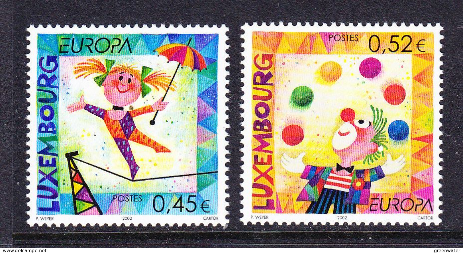 Europa Cept 2002  Luxemburg 2v ** Mnh (59457B) - 2002