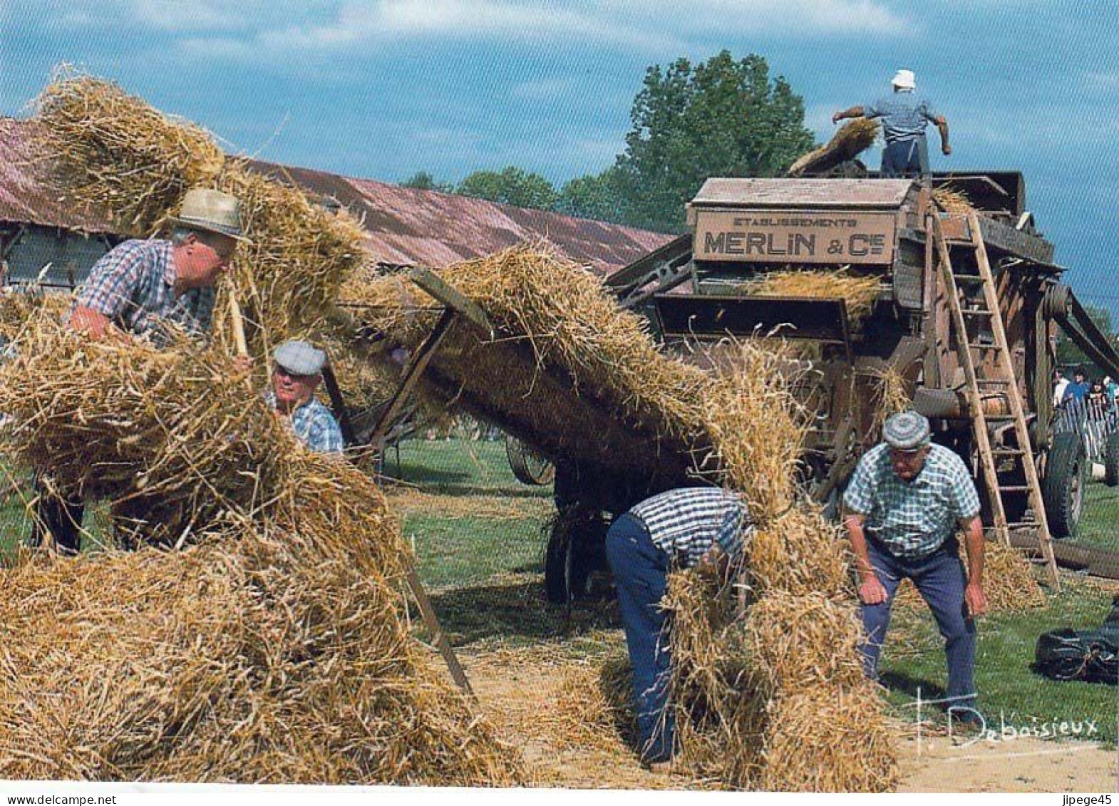 CPM - La Batteuse - Landwirtschaftl. Anbau