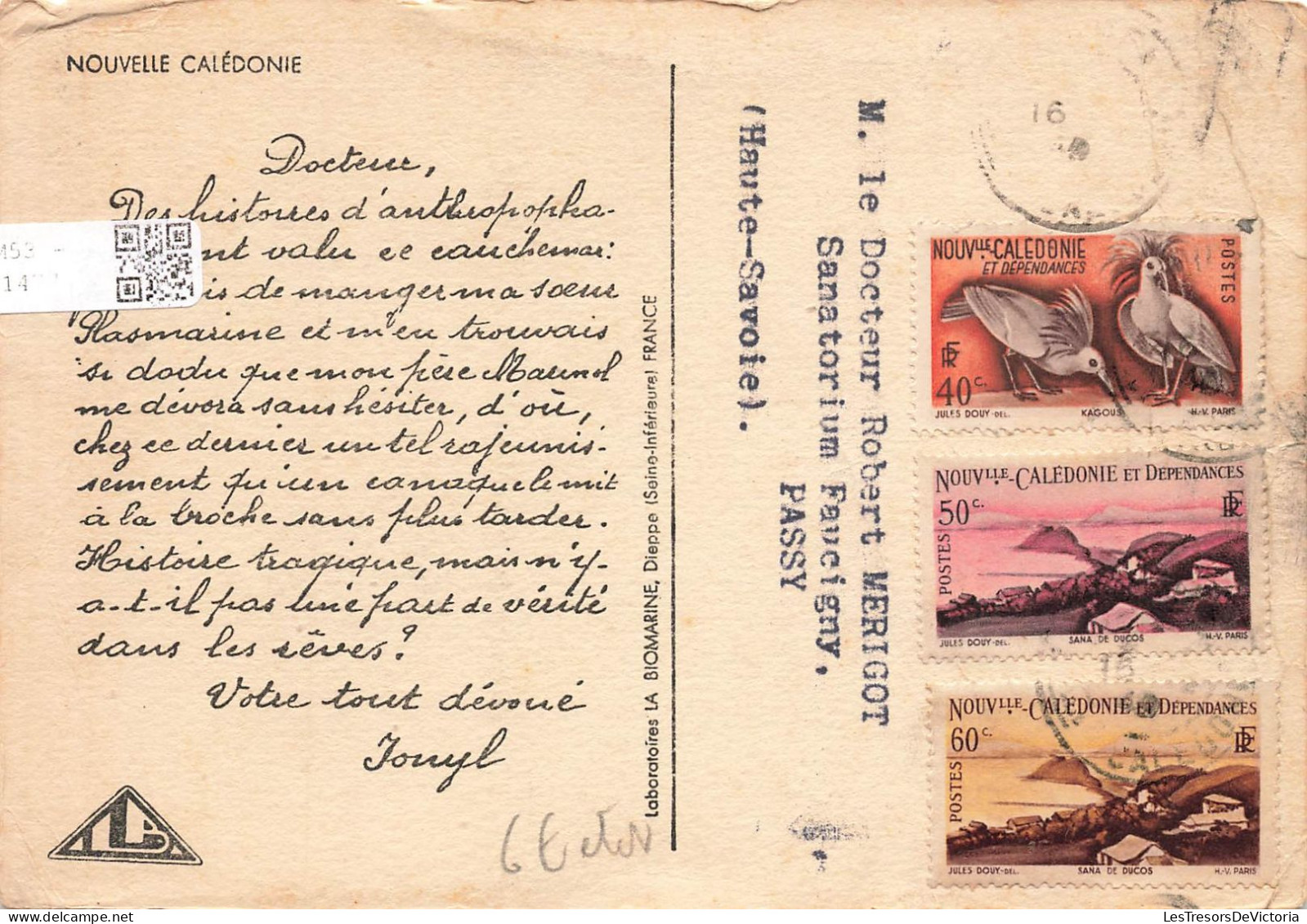 FRANCE - Nouvelle Calédonie - Deux Hommes - Indigènes - Carte Postale Ancienne - Nouvelle Calédonie