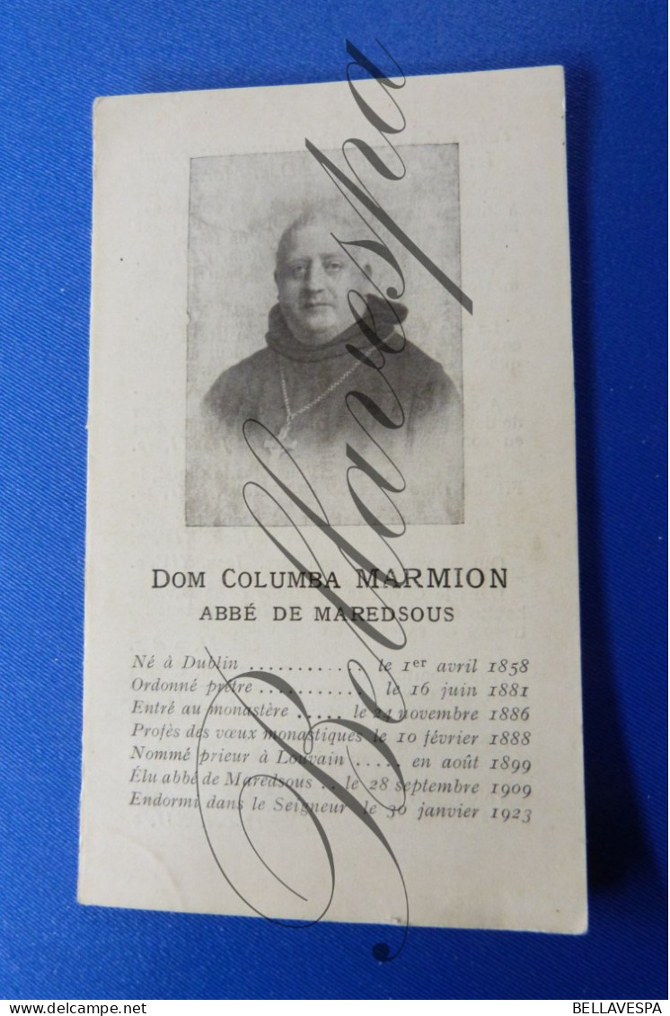 Dom Columba MARMION Abbé De Maredsous Dublin 1858- - Devotion Images