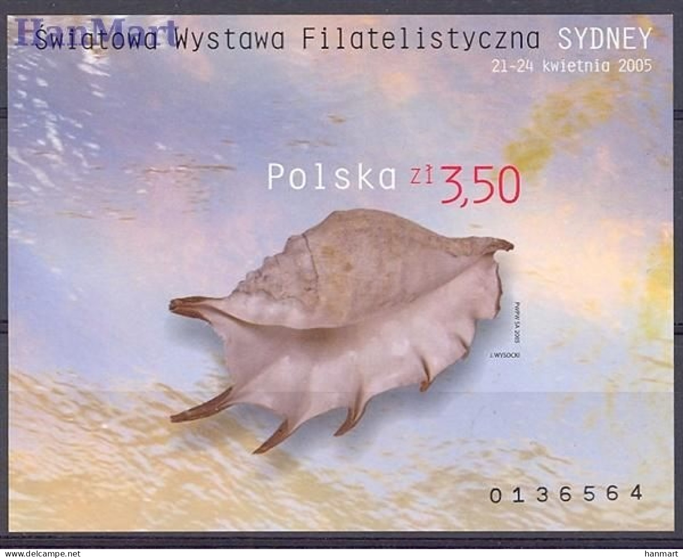 Poland 2005 Mi Block 161B Fi Block 192A MNH  (ZE4 PLDbl161B) - Marine Life