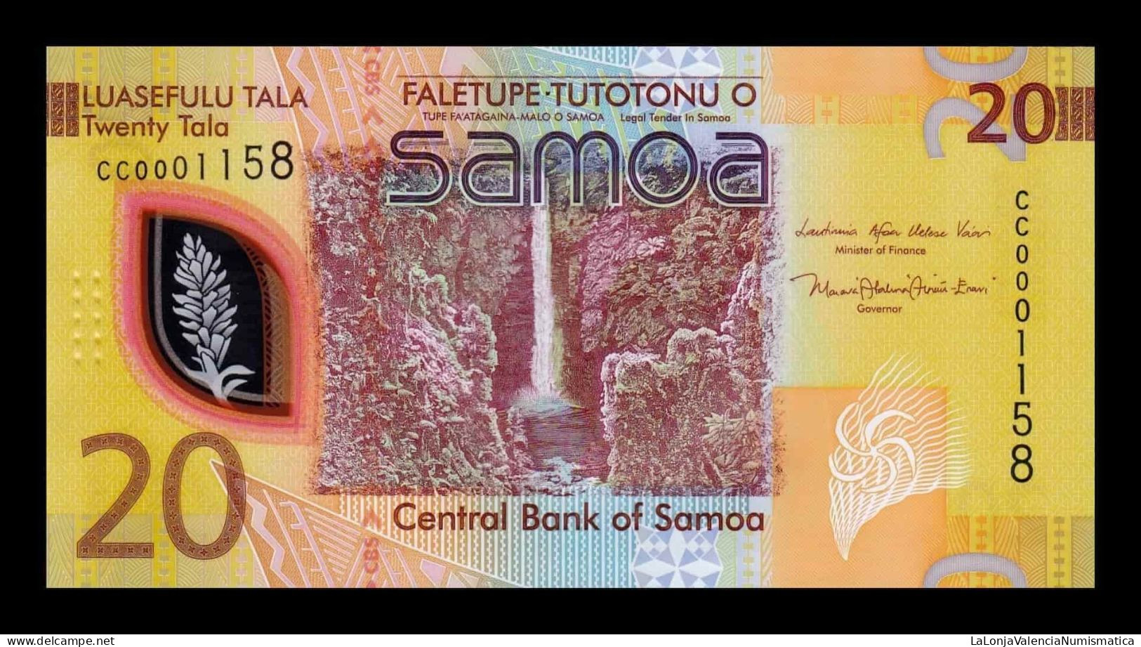 Samoa 20 Tala 2023 (2024) Pick 49 Nuevo Polímero Sc Unc - Samoa