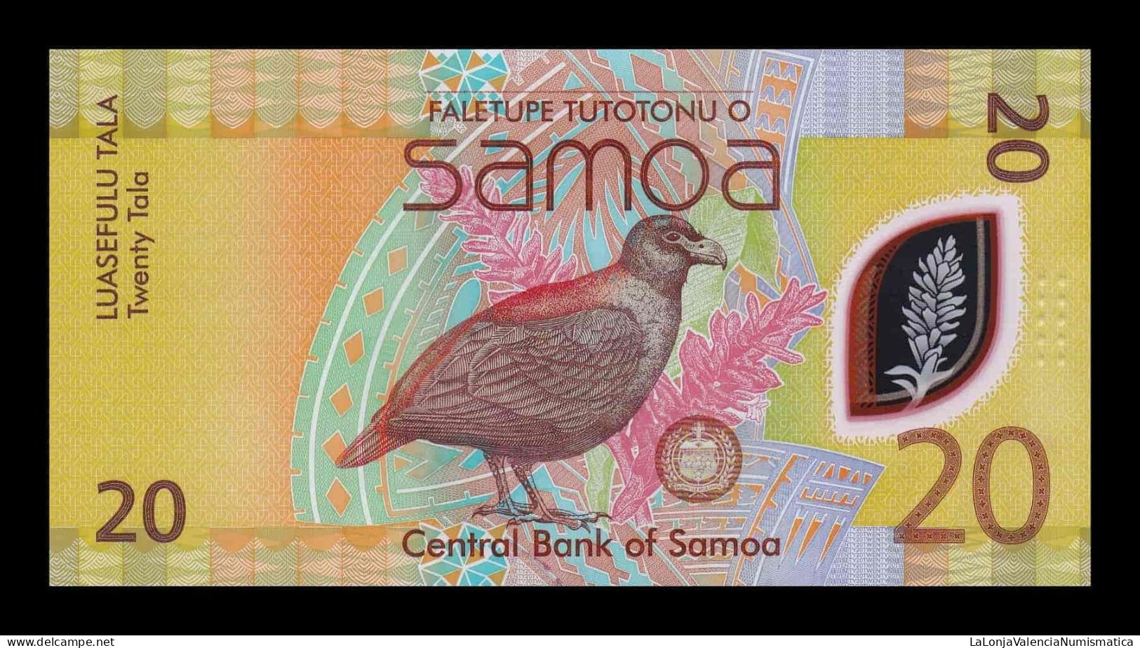 Samoa 20 Tala 2023 (2024) Pick 49 Nuevo Polímero Sc Unc - Samoa