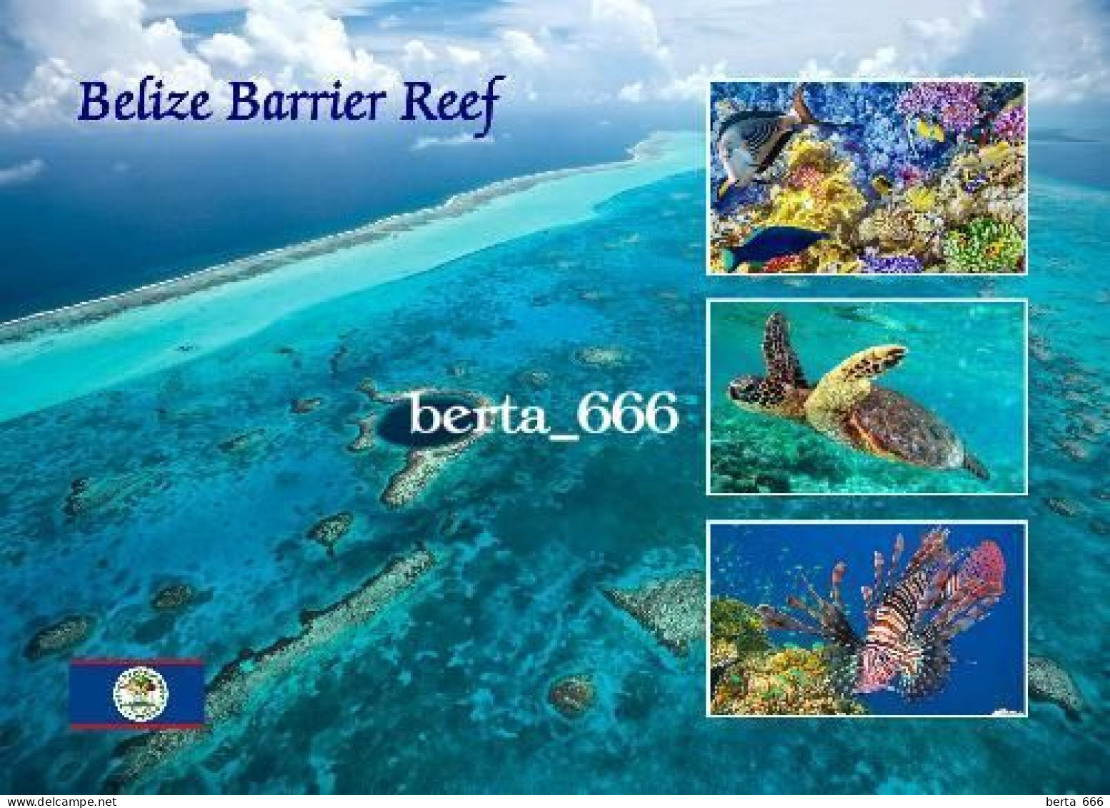 Belize Barrier Reef UNESCO New Postcard - Belize