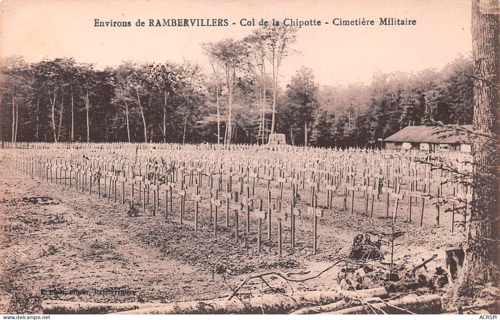 88   Rambervillers  Col De La Chipotte  Le Cimetière Militaire     (Scan R/V) N°   9   \KEVREN0750Bis - Rambervillers