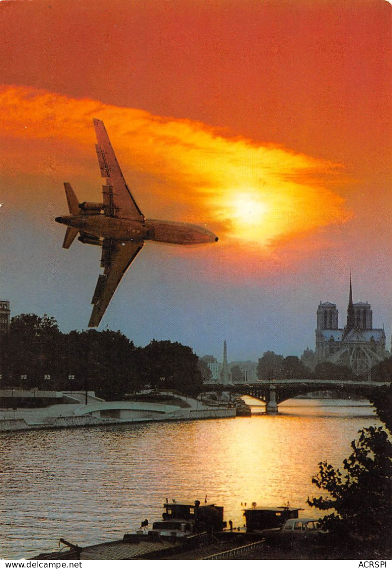 PARIS Coucher De Soleil Et Boeing Sur Notre Dame N° 142 \KEVREN0774 - 1946-....: Moderne