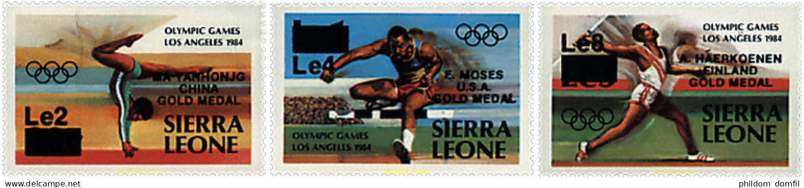 728986 HINGED SIERRA LEONA 1985 23 JUEGOS OLIMPICOS VERANO LOS ANGELES 1984 - Sierra Leone (1961-...)