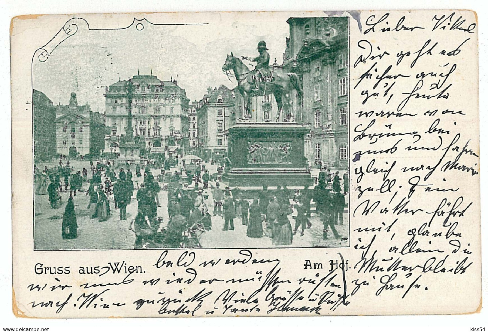AUS 1 - 6370 VIENNA, Austria - Litho, Market - Old Postcard - Used - 1901 - Vienna Center