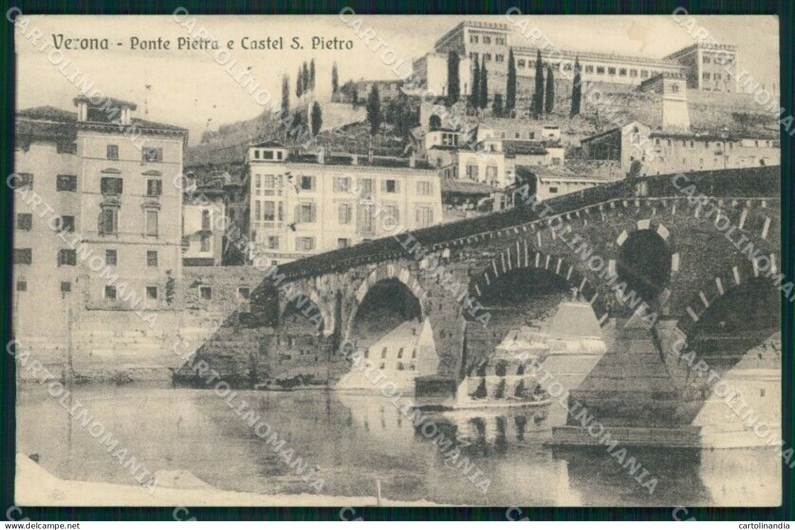Verona Città Ponte Pietra Castel San Pietro Cartolina MX2934 - Verona