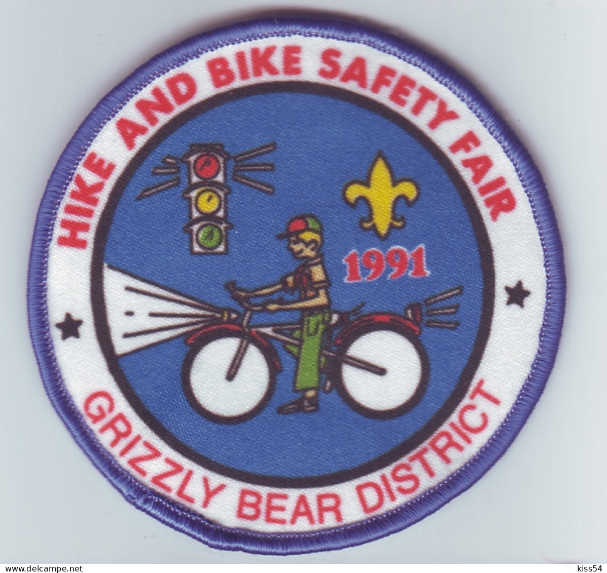 B 32 - 39 USA Scout Badge - CALIFORNIA, Grizzly Bear District - 1991 - Scoutismo