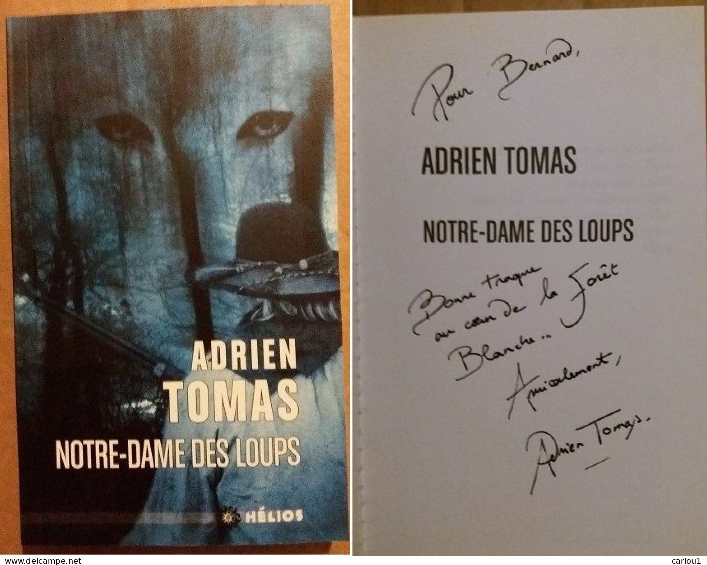 C1 Adrien TOMAS Notre Dame Des Loups DEDICACE Signed ENVOI SF Port Inclus France - Autographed