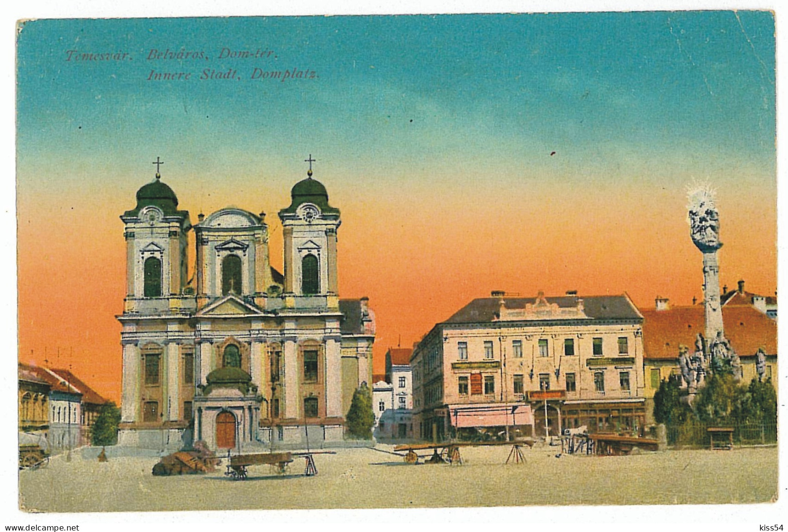 RO 68 - 1116 TIMISOARA, Market, Romania - Old Postcard - Used - 1929 - Rumänien