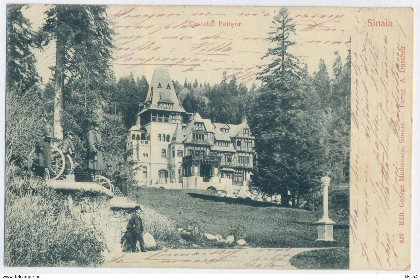 RO 68 - 12751 SINAIA, Litho, PELISOR Castle, Romania - Old Postcard - Used - 1903 - Rumänien