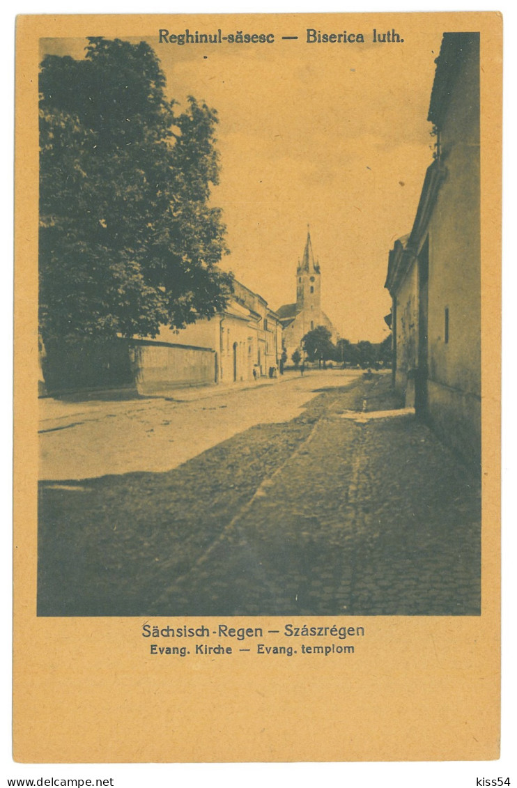 RO 68 - 16505 REGHIN, Mures, Church, Romania - Old Postcard - Unused - Rumänien