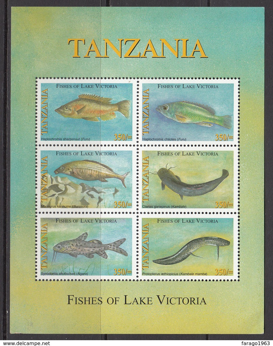 2005 Tanzania Fish Of Lake Victoria Miniature Sheet Of 6 MNH - Tanzanie (1964-...)