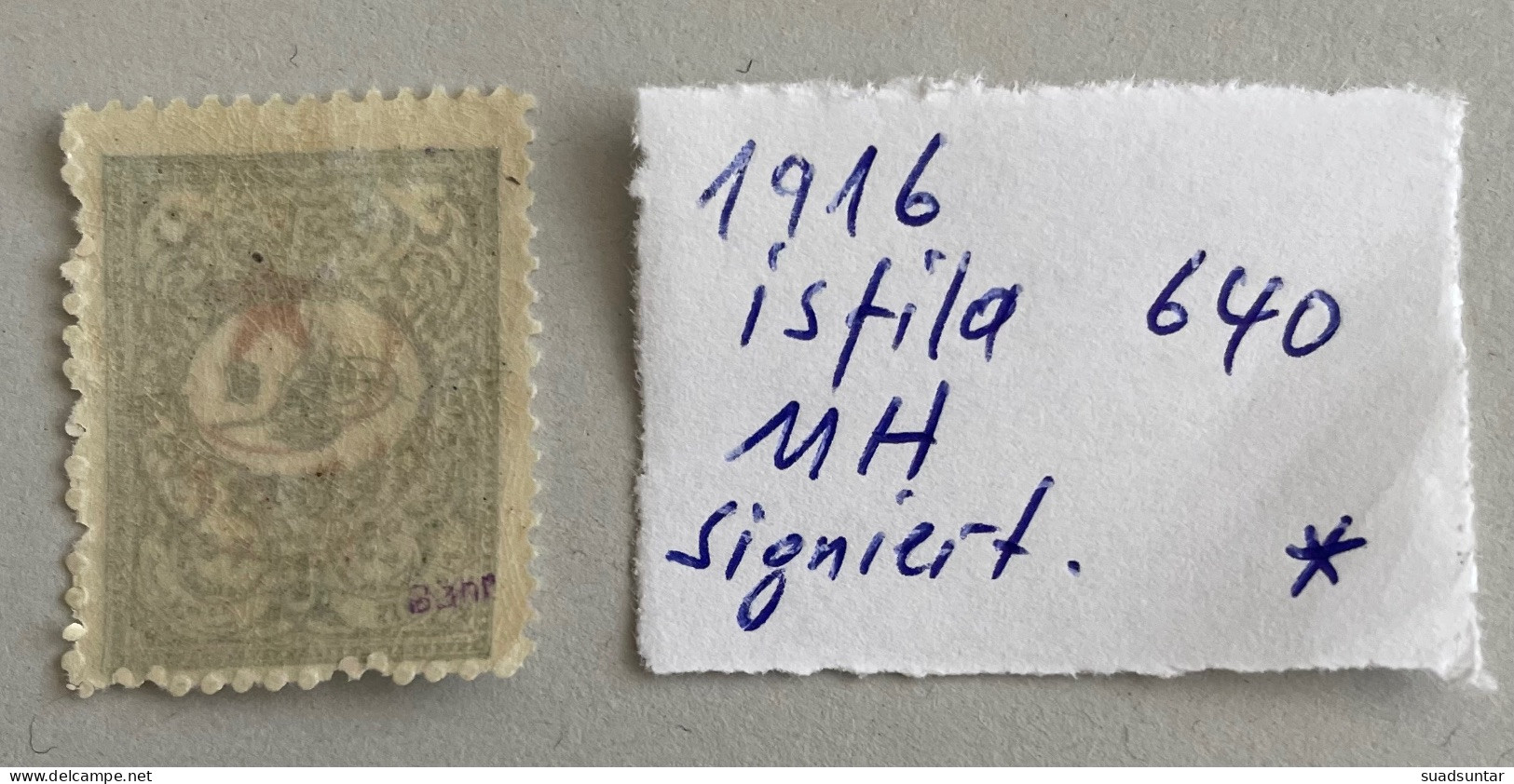 1916  5 Star Overprinted Stamp MH Isfila 640 - Ungebraucht