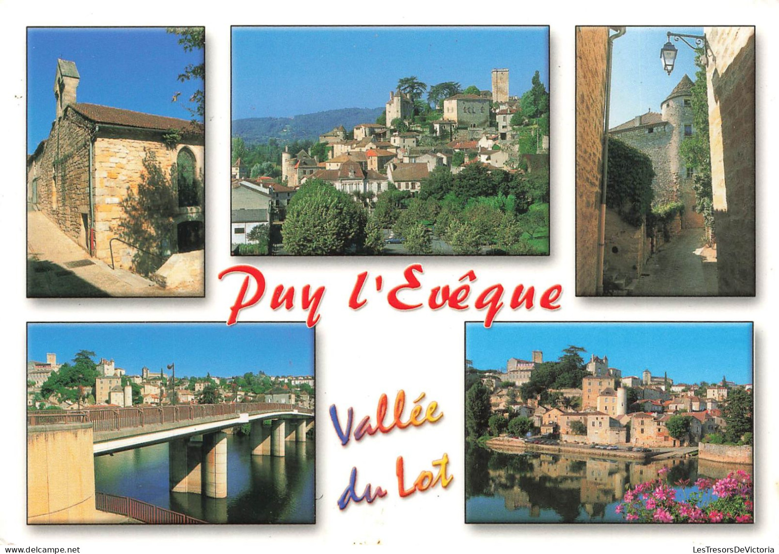 FRANCE - Puy L'Eveque - Vallée Du Lot - Pont - Eglise - Vue Générale - Rue - Carte Postale - Autres & Non Classés