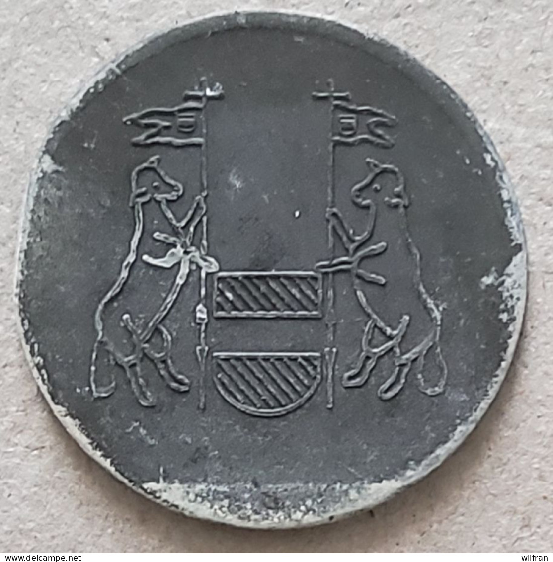 4636 Vz Tentoonstelling Numismatica Tienen EGMP Tiense Euro – Kz Wapenschild Tienen - Tokens Of Communes