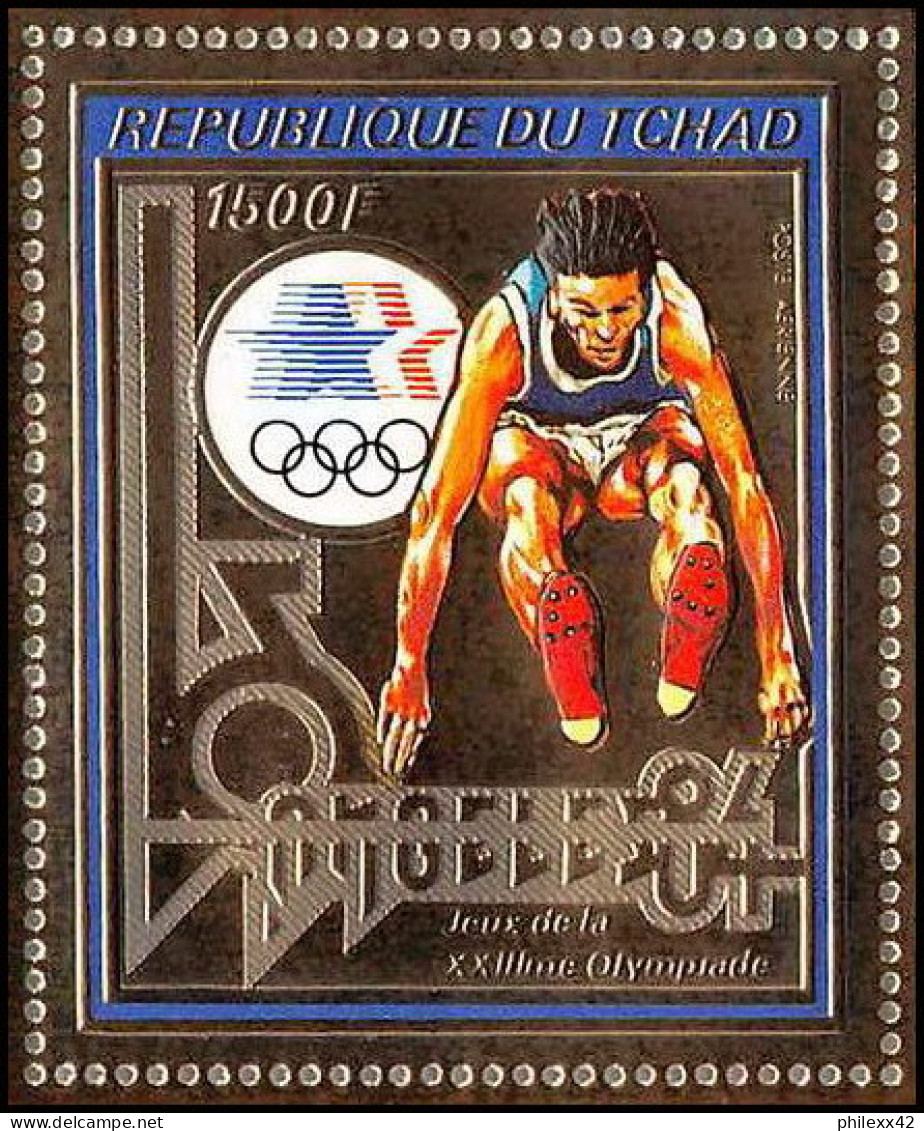 85893b/ N°115 A Los Angeles 1984 Jeux Olympiques Olympic Games Tchad OR Gold ** MNH - Sommer 1984: Los Angeles