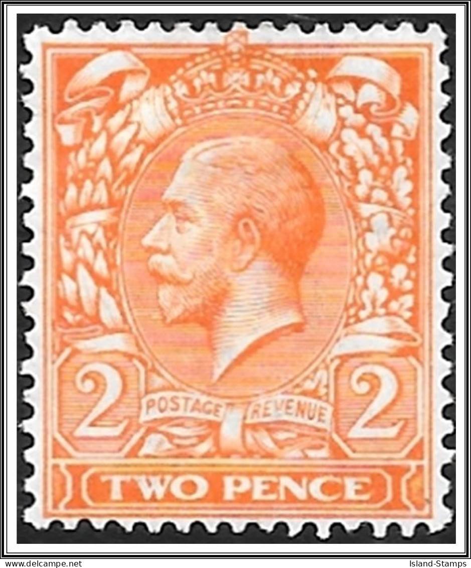 KGV 1912 2d Orange SG368 Light Mounted Mint Hrd2a - Ongebruikt