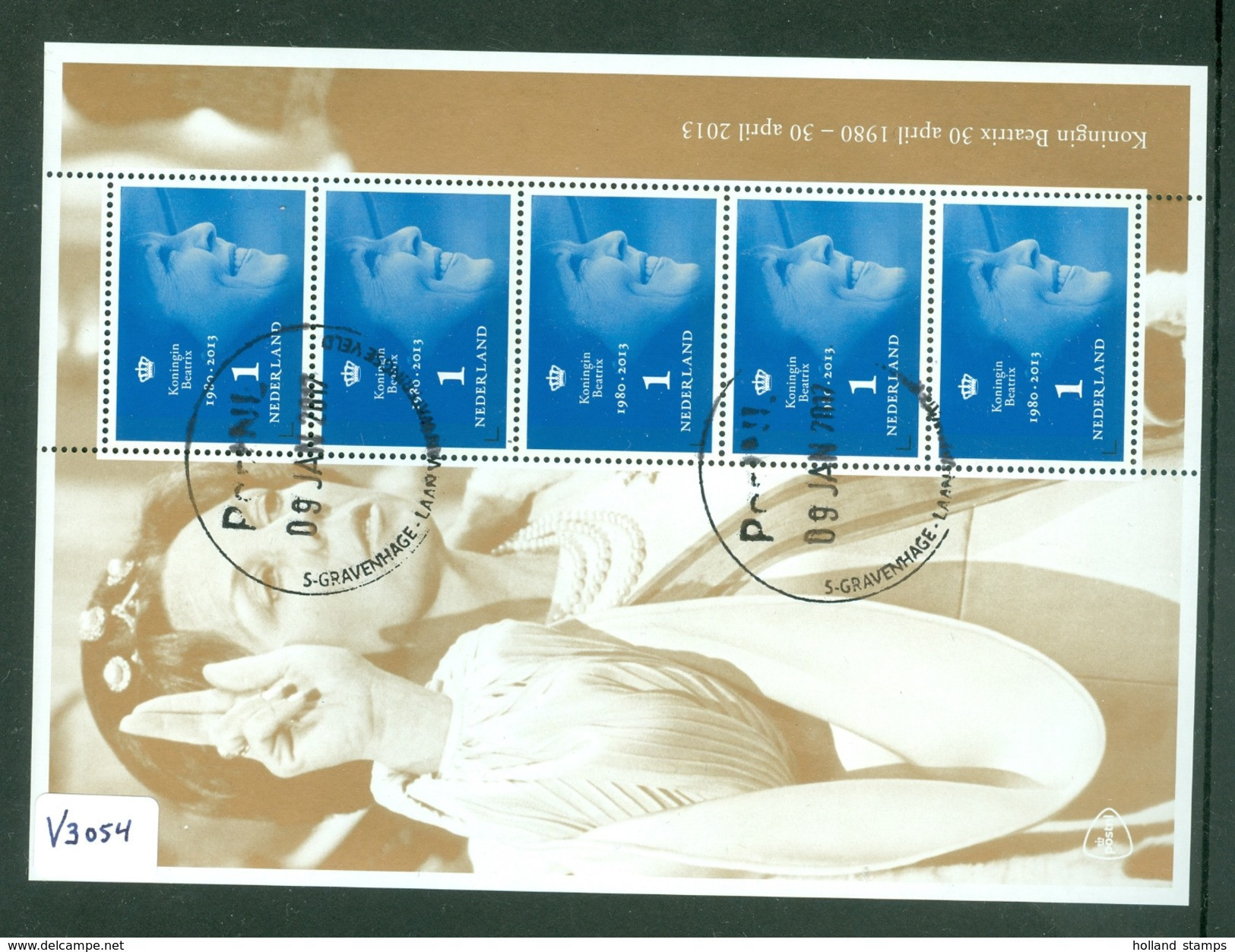 Nederland * NVPH Nr V.3054 *  BLOK BLOC BLOCK *  POSTFRIS GESTEMPELD * KONINGIN BEATRIX - Used Stamps