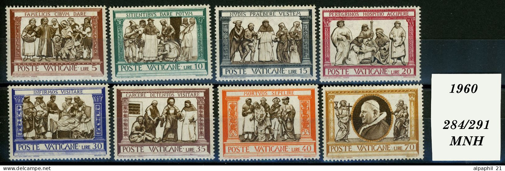 Città Del Vaticano: Feeding The Hungry, Della Robbia), 1960 - Unused Stamps