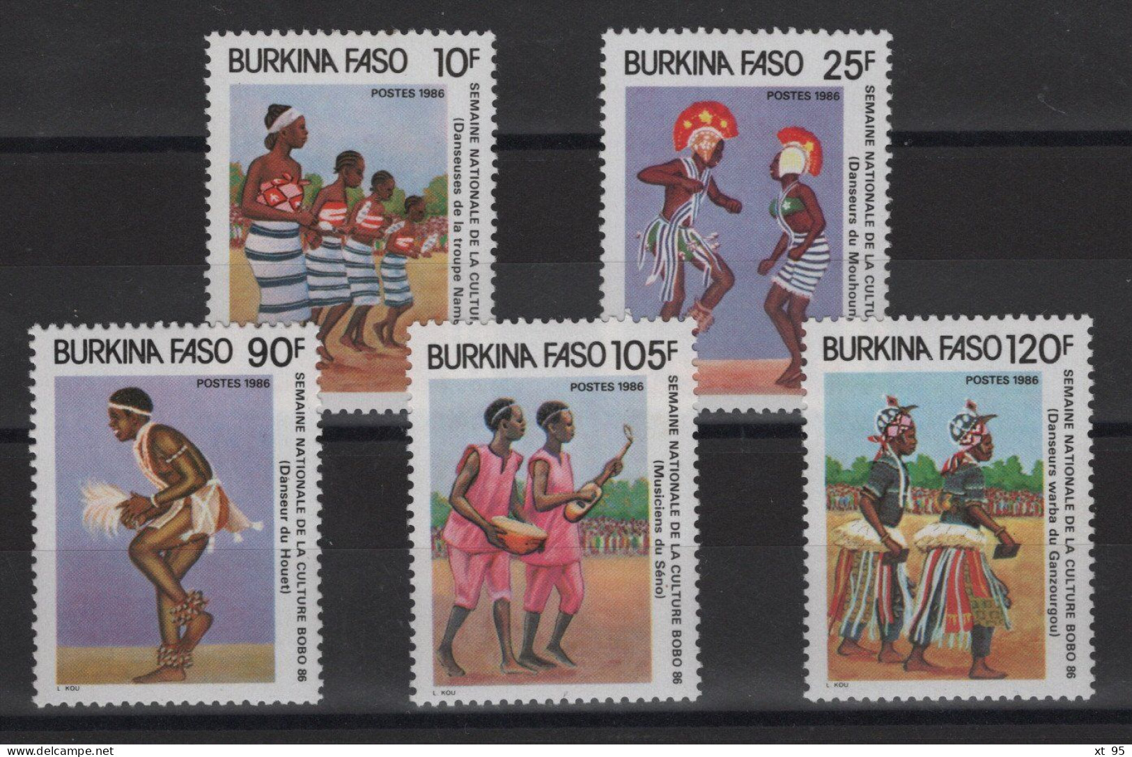 Burkina - N°717 à 721 - Culture Bobo - * Neufs Avec Trace De Charniere - Cote 7€ - Burkina Faso (1984-...)