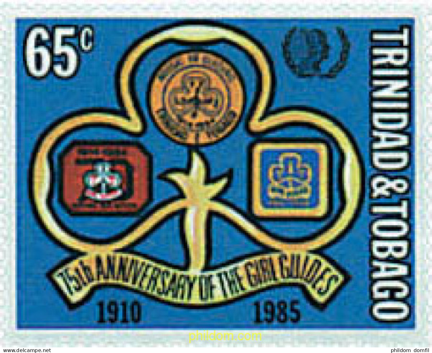 728995 HINGED TRINIDAD Y TOBAGO 1985 AÑO INTERNACIONAL DE LA JUVENTUD - Trinité & Tobago (1962-...)