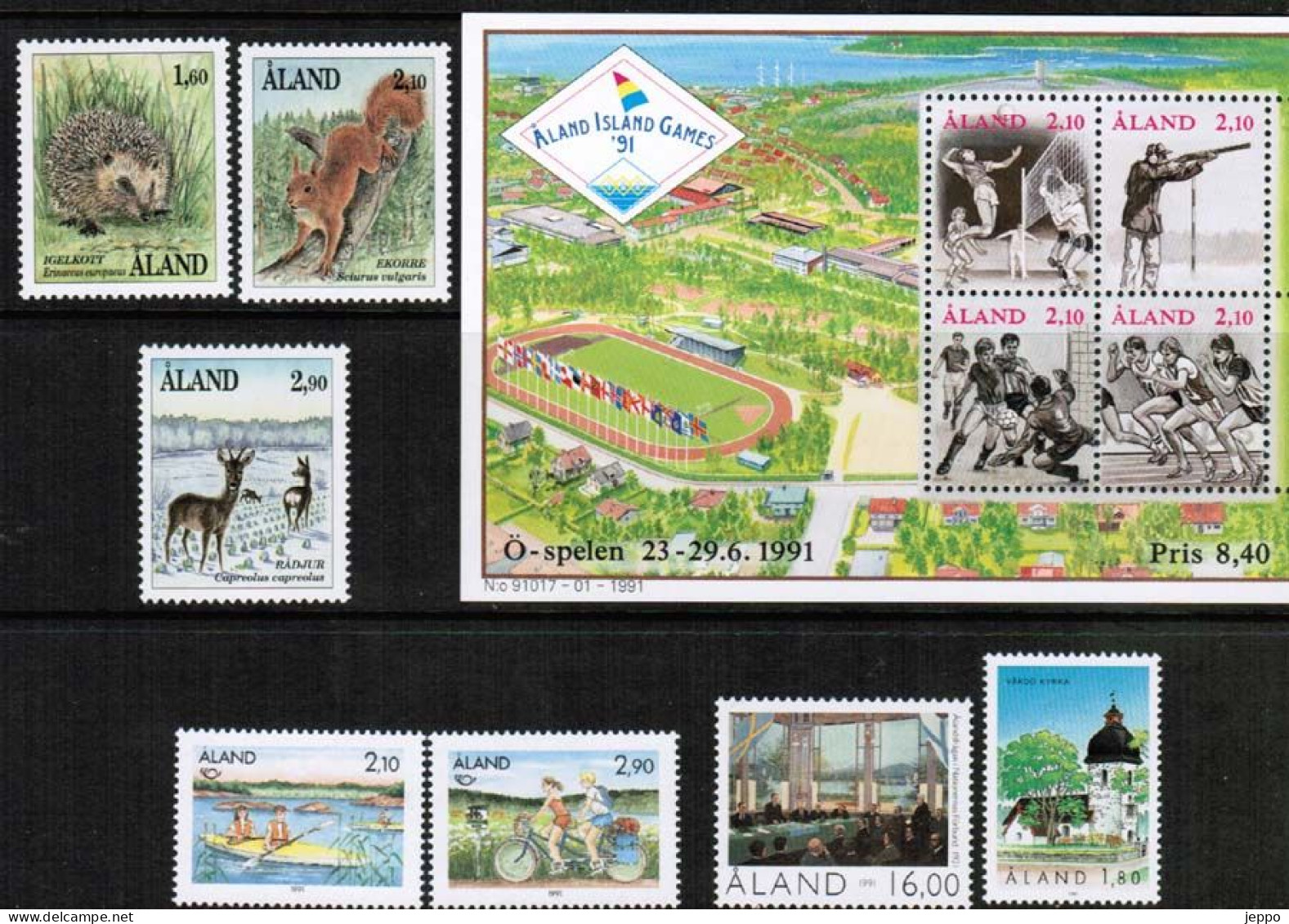 1991 Aland Islands Complete Year Set Mnh. - Aland