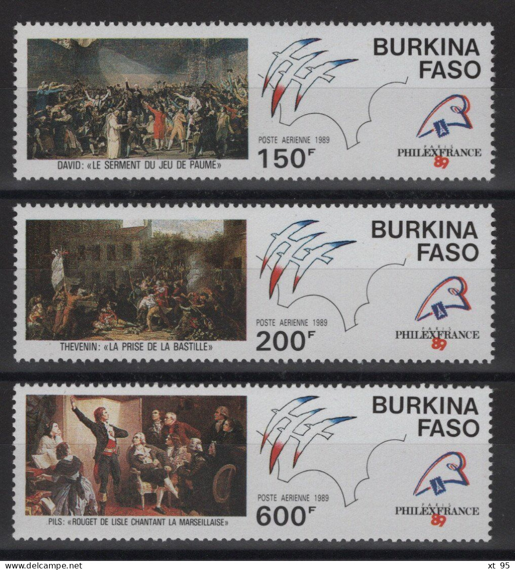 Burkina - PA N°322 à 324 - Revolution Française - * Neufs Avec Trace De Charniere - Cote 12€ - Burkina Faso (1984-...)