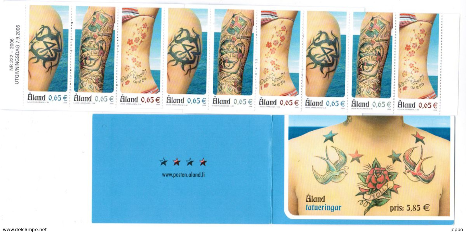 2006 Aland Islands, Tattooings Booklet MNH. - Aland