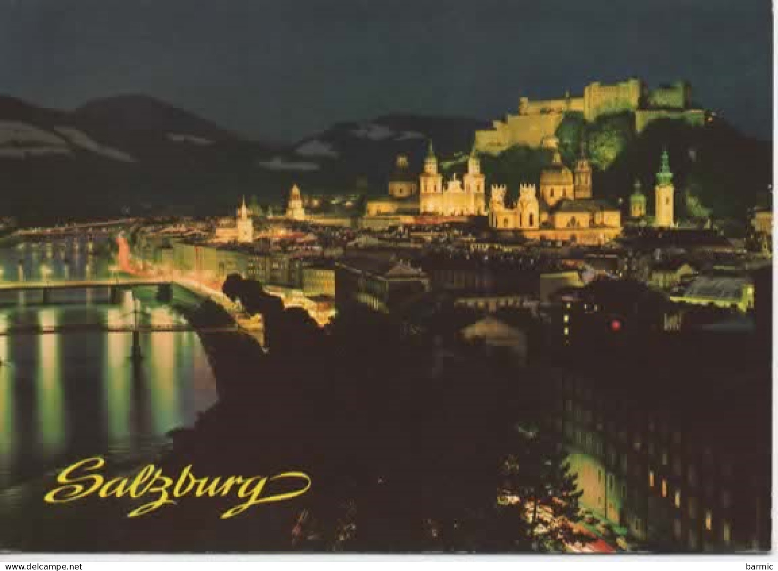 SALZBURG, VUE DE NUIT  COULEUR REF 15422 - Salzburg Stadt