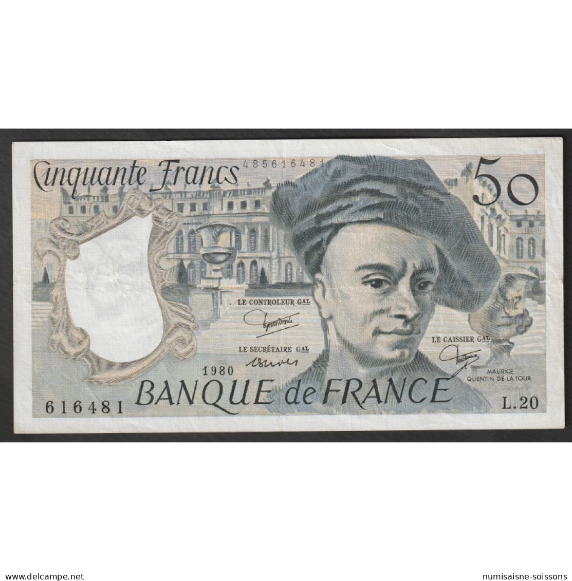 FAY 67/6 - 50 FRANCS QUENTIN DE LA TOUR - 1980 - L.20 - PICK 152 - TTB - 50 F 1976-1992 ''Quentin De La Tour''