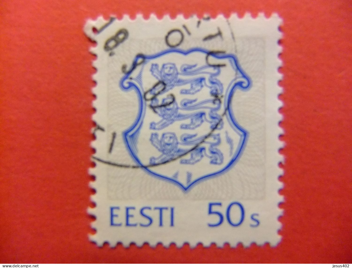 111 ESTONIA - ESTONIE - EESTI 1993 / ESCUDO De ARMAS / YVERT 219 FU - Estland