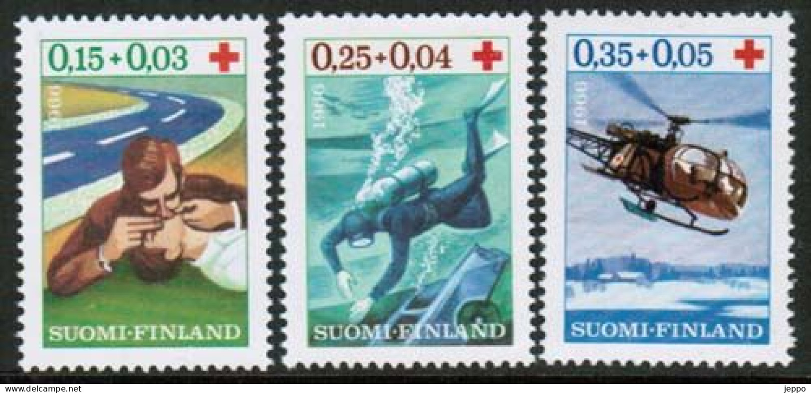 1966 Finland Red Cross Set MNH. - Unused Stamps