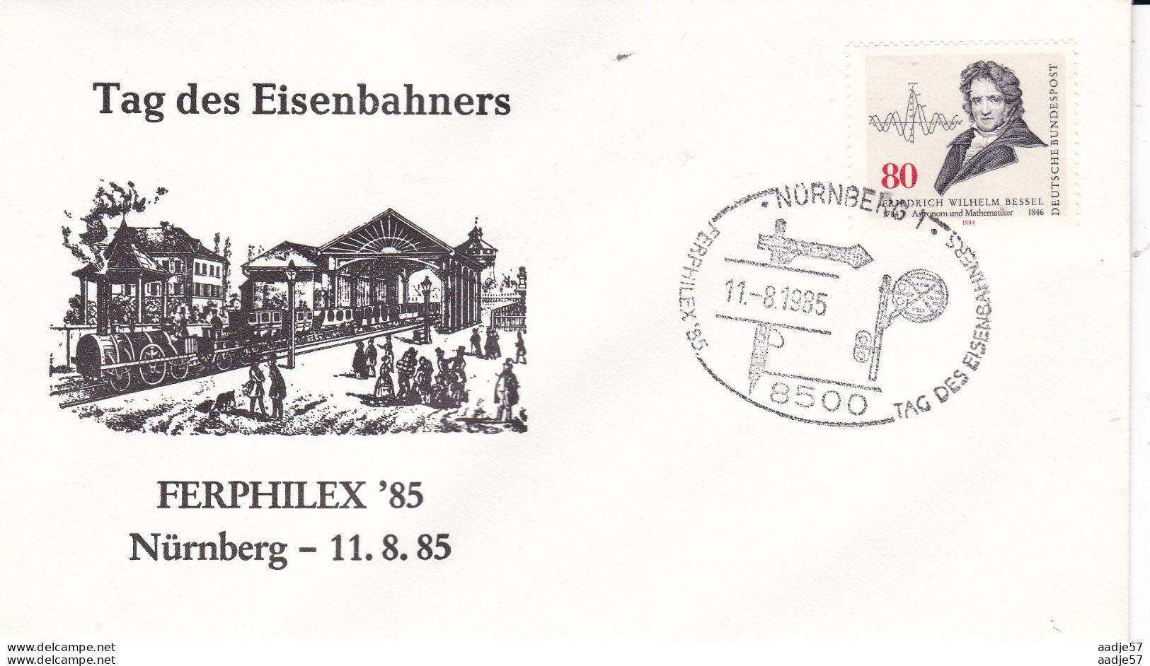 Germany Deutschland Nürnberg Ferphilex Tag Der Eisenbahners 11- 08-1985 - Trains