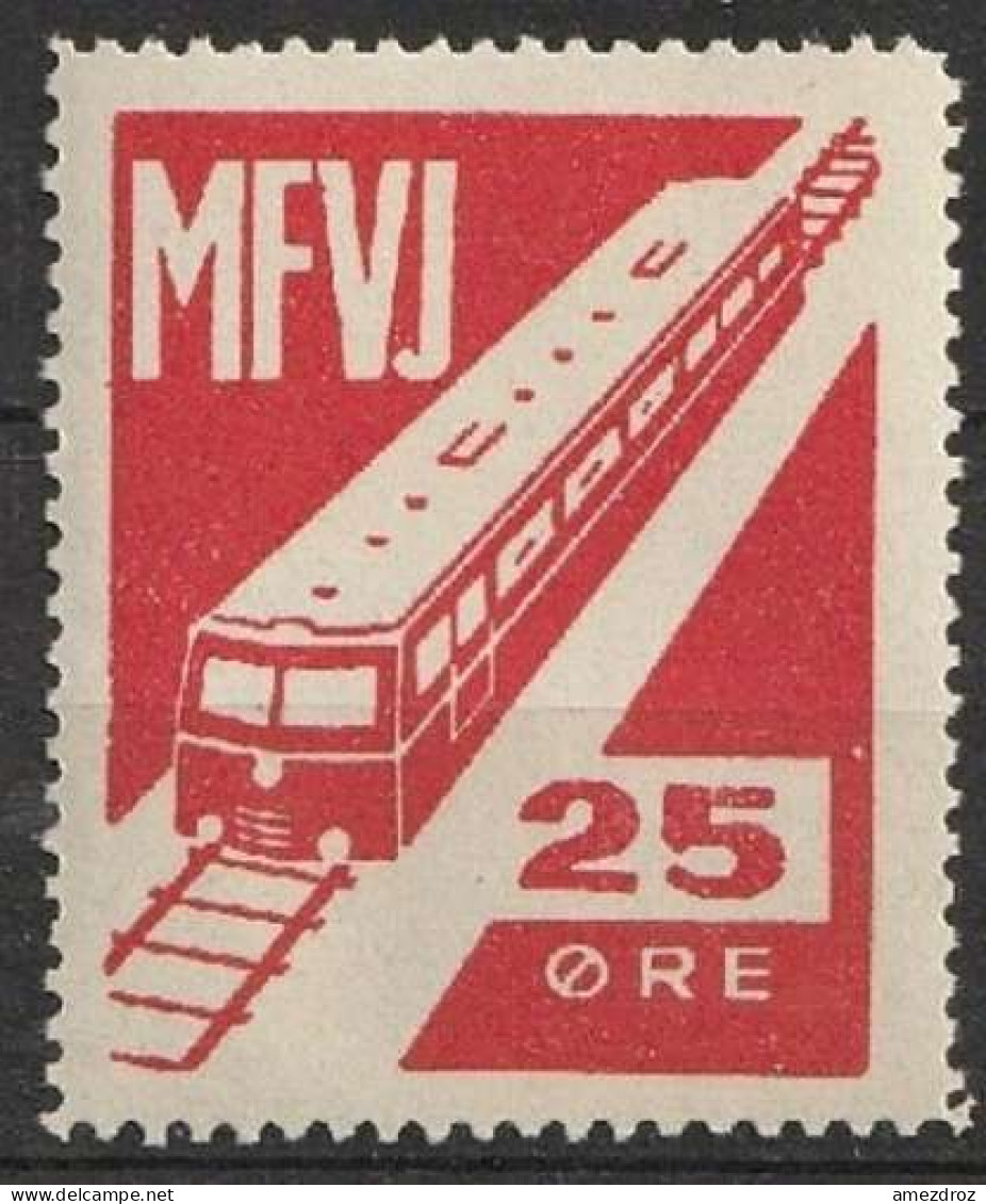 Chemin De Fer Danois ** - Dänemark Railway Eisenbahn Local Train MFVJ SVJ (A1) - Postpaketten