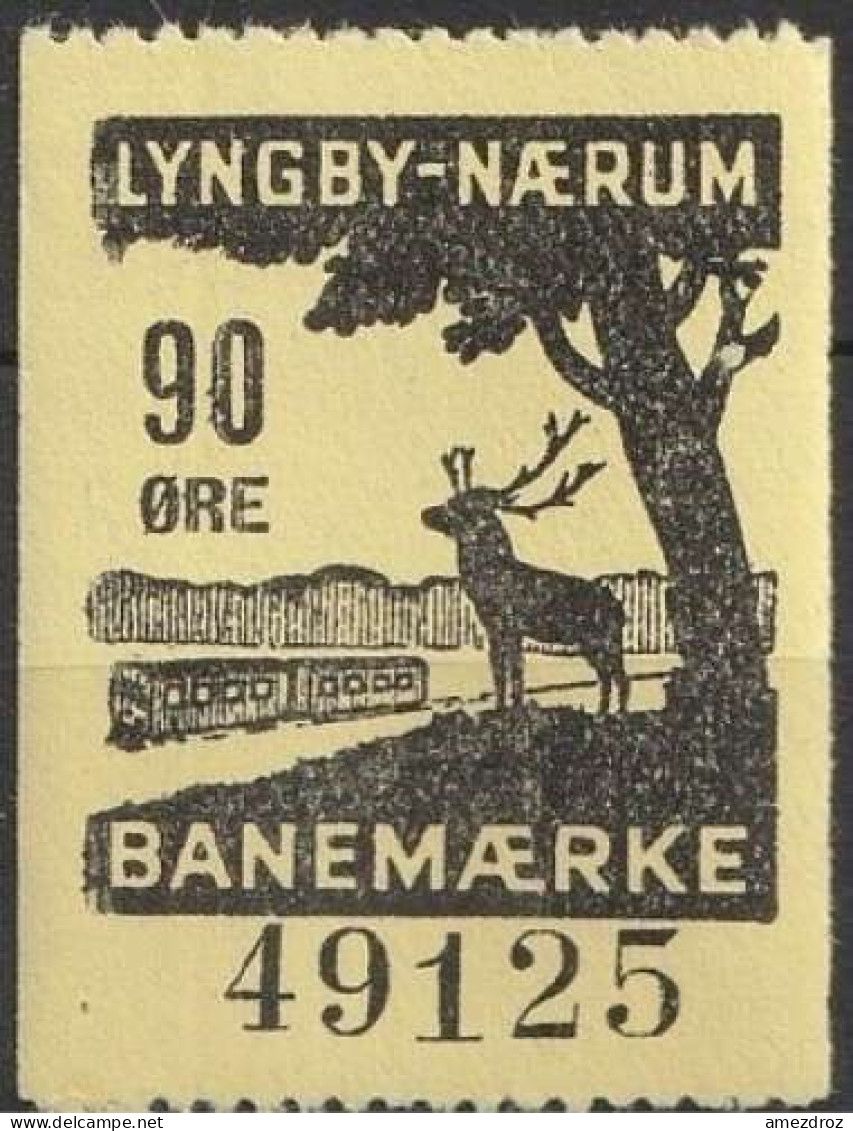 Chemin De Fer Danois ** - Dänemark Railway Eisenbahn Lyngby - Naerum Banemaerke  (A13) - Pacchi Postali