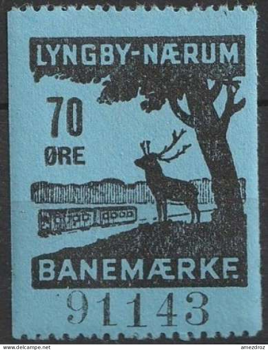 Chemin De Fer Danois ** - Dänemark Railway Eisenbahn Lyngby - Naerum Banemaerke  (A13) - Pacchi Postali