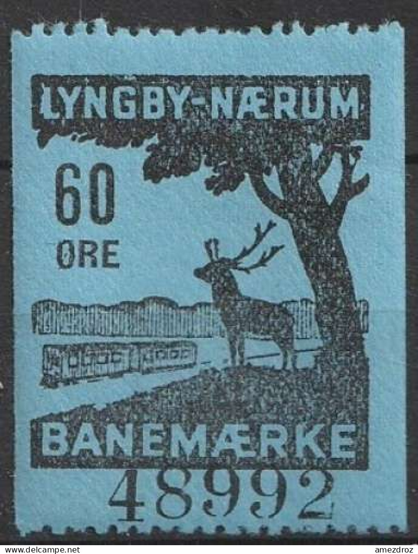 Chemin De Fer Danois ** - Dänemark Railway Eisenbahn Lyngby - Naerum Banemaerke  (A13) - Paketmarken