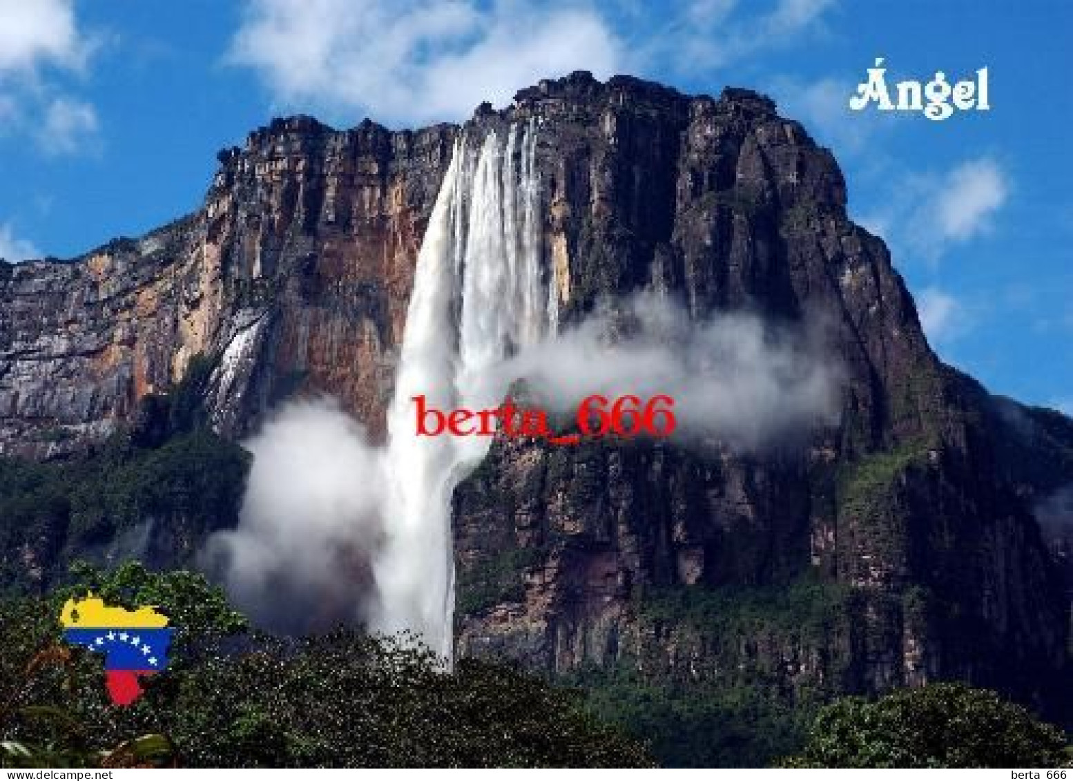 Venezuela Auyantepui Angel Falls UNESCO New Postcard - Venezuela